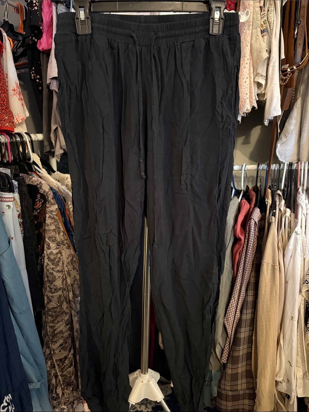 Marilyn Monroe Black Women's Drawstring Jogger Pants